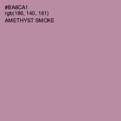 #BA8CA1 - Amethyst Smoke Color Image